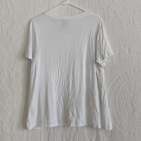 Rxb Sheer White Floral Tshirt Applique Flowers Embroidered Femme Goddess Spring - Picture 8 of 9